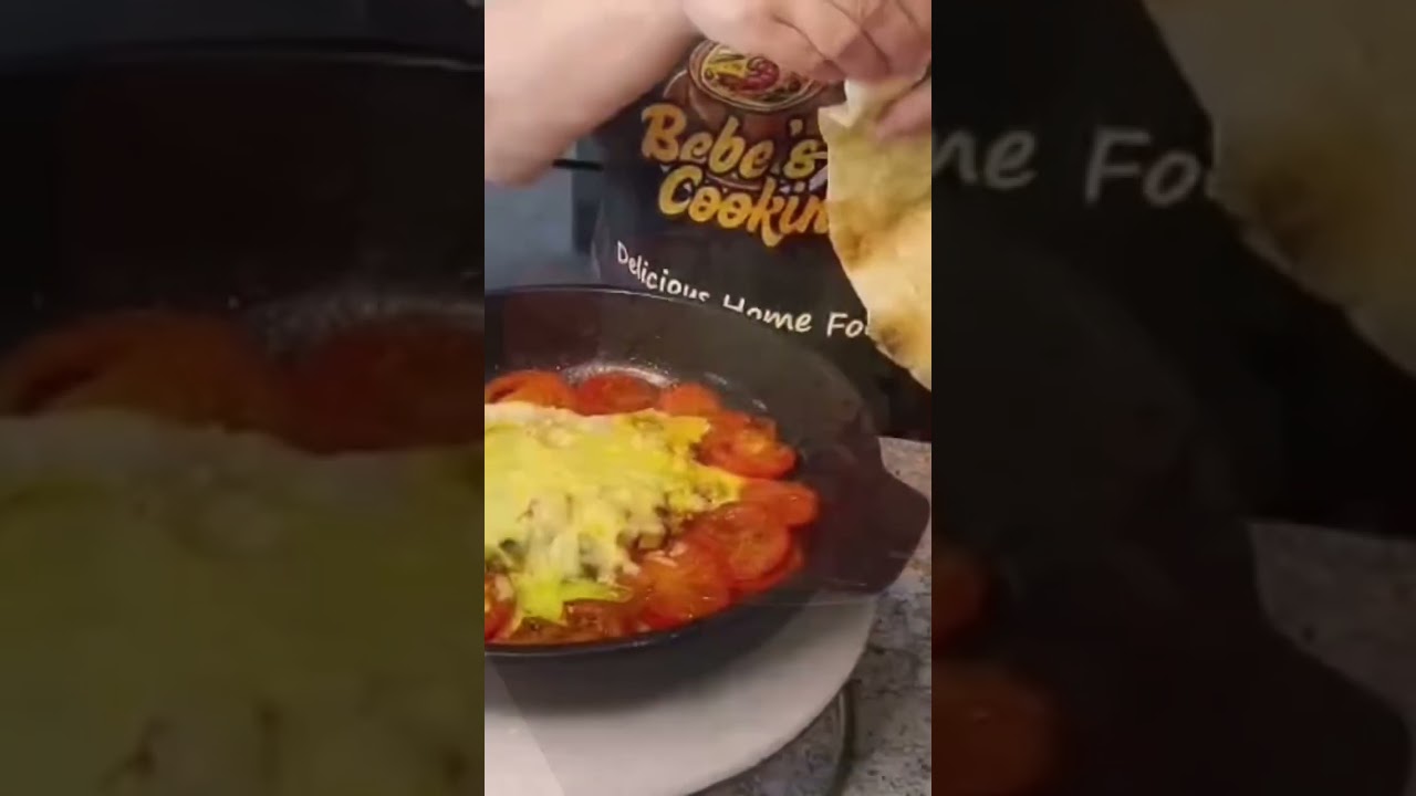 One‑pan tomato & mushroom egg 🍳🔥 #shorts #food #recipevideo