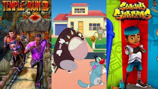 Temple Run 2 LUNAR 2021 Vs Oggy and the Cockroaches 3D Run Vs Subway Surfers World Tour Berlin 2021 screenshot 5