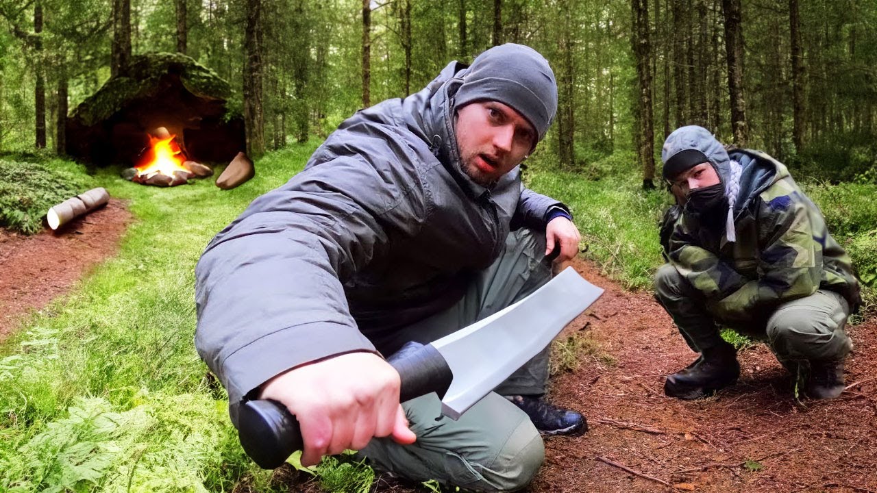 ERSTES MAL als COUPLE bei 0°C im Wald übernachten! | Johnny Hand in der Wildnis