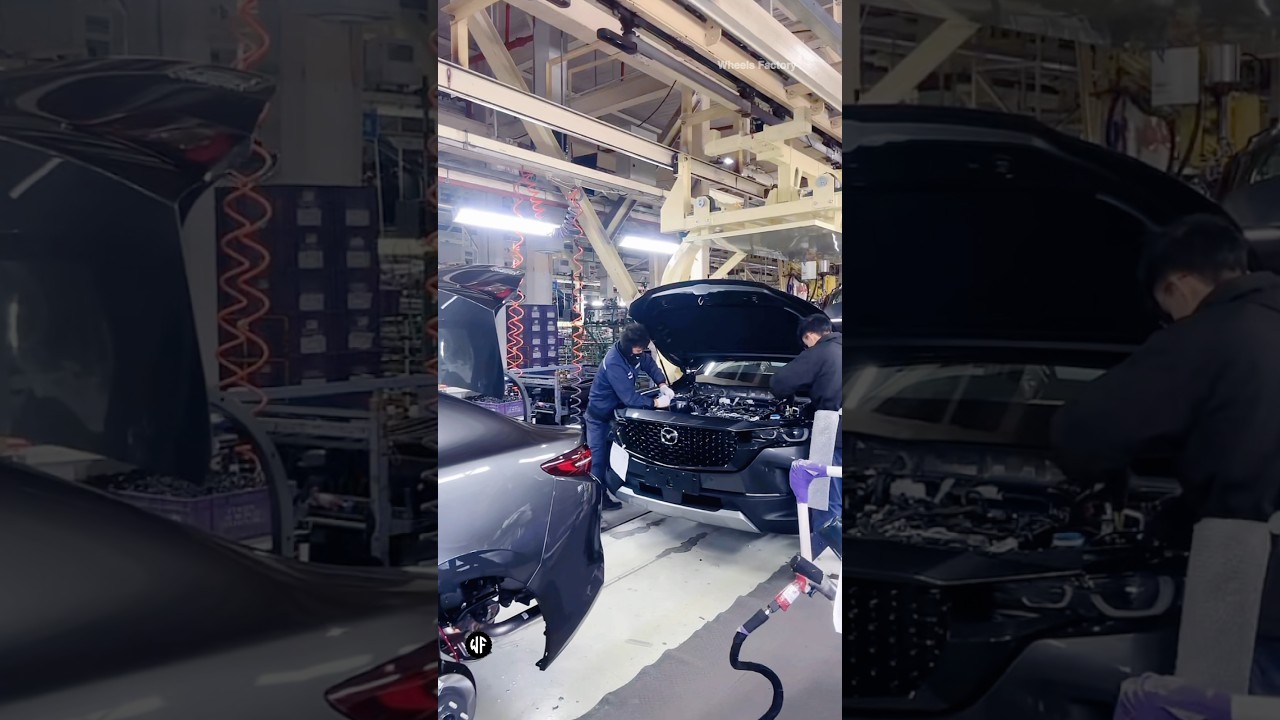 Mazda factory assembled engine compartment #mazda