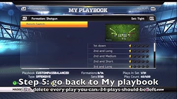 Madden 13 custom playbook how to set 5 audibles and my suggested audibles