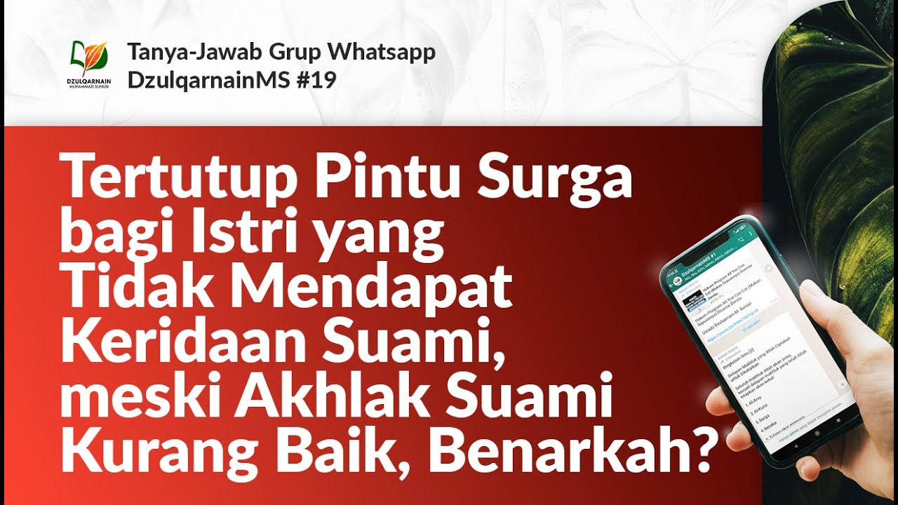 ⁣Tertutup Pintu Surga bagi Istri yang Tidak Mendapat Keridaan Suami, meski Akhlak Suami Kurang Baik?