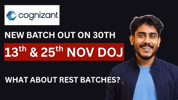 Cognizant DOJ Update | Cognizant DOJ Mail | 13th & 25th NOV NEW DOJ | Chennail | Coimbatore | Pune