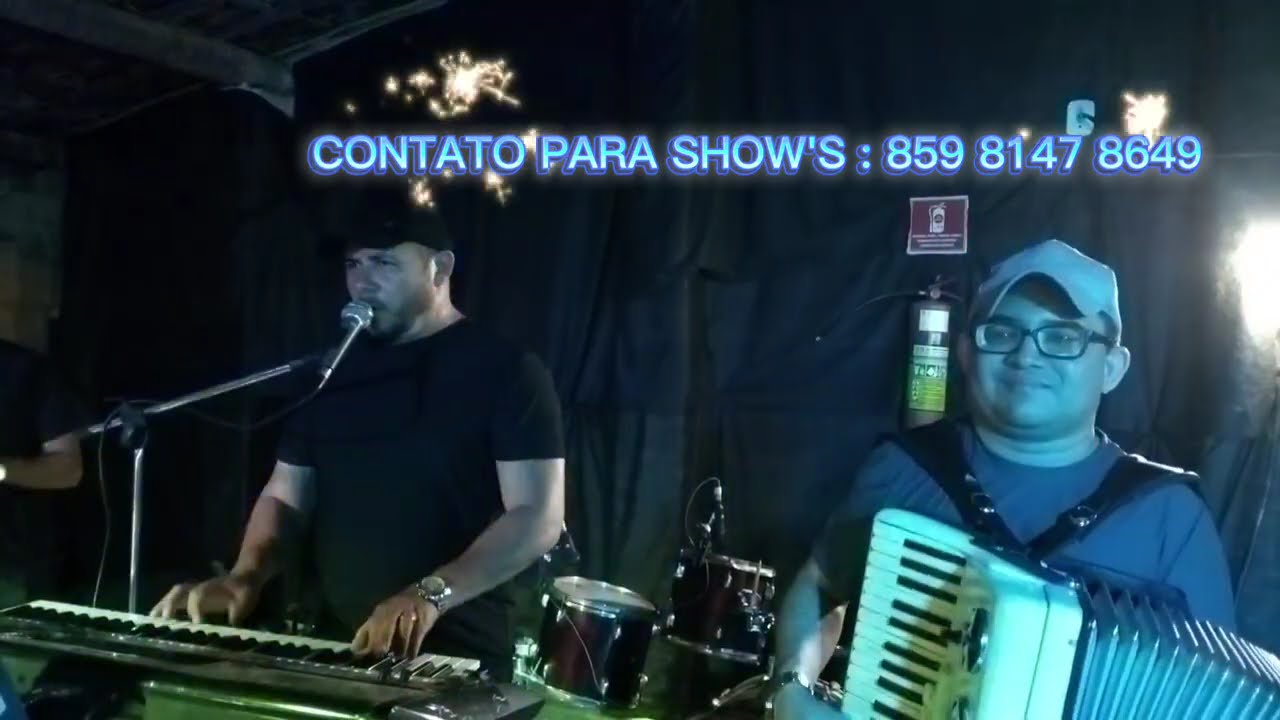 CLÁUDIO LIMMA E BANDA NO FORRÓ  DO TIO OSVALDO | LUCIVAM DO ACOREDEN PUXANDO O FOLE 