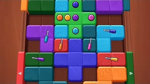 Wood Away Block Jam Level 98 Game Walkthrough Solution