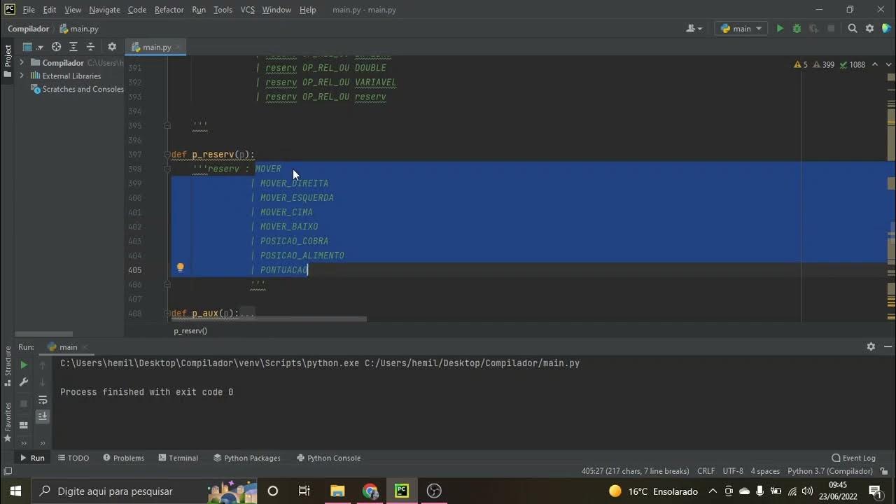 Compiladores (Análise Sintática), com PLY (Python) e TkInter YouTube