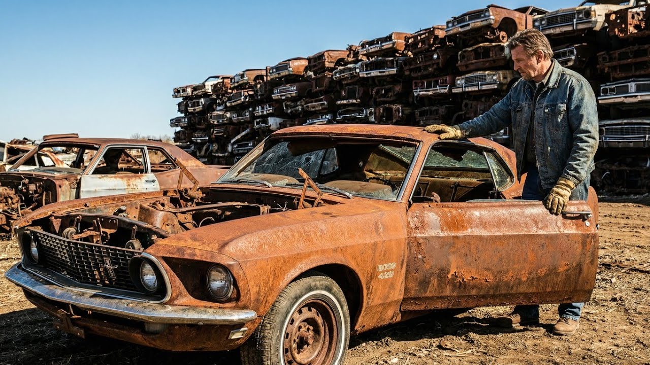 Abandoned 1969 Ford Mustang Boss 429 — Full ASMR Restoration to Factory Perfection