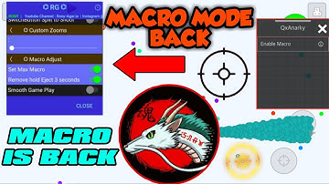 AGARIO MACRO BACK AGAIN NEW MACRO TUTORIAL ANDROID AND IOS NEW MACRO AGAR.IO MOBILE