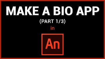 Maak een bio-app in Adobe Animate/Flash (deel 1/3)