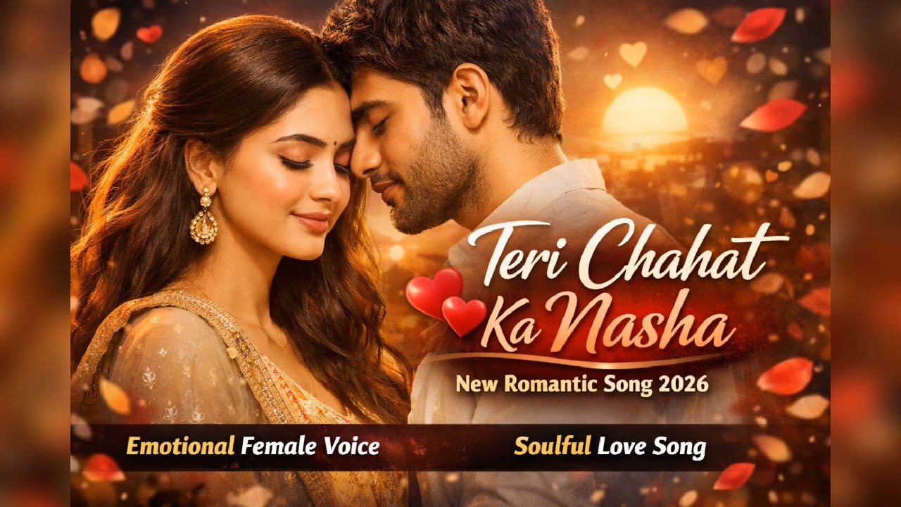Teri Chahat Ka Nasha ❤️ New Romantic Urdu Song 2026 | Female Voice Love Song | Emotional Hindi Song