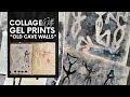 Art Journal Collage With Gel Prints - &quot;Old Cave Walls&quot;