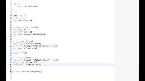 Variable Types | Swift 4