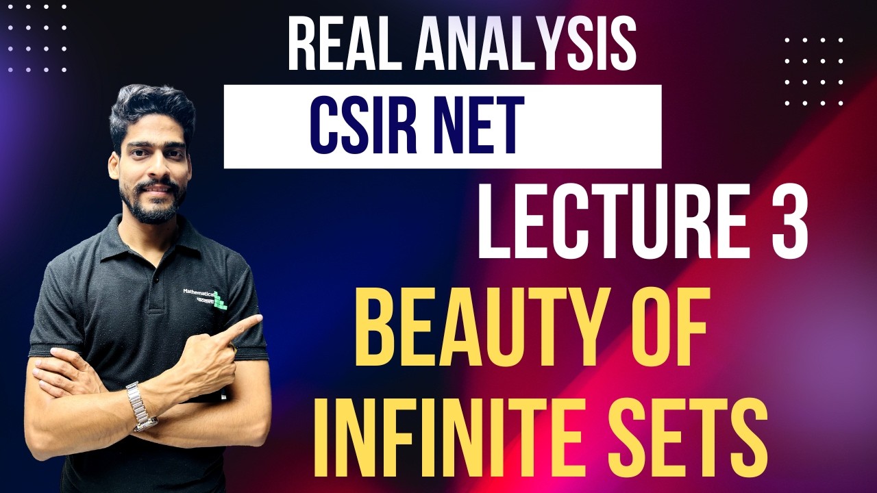 REAL ANALYSIS 3 | INFINITE SETS & MORE | CSIR NET JUNE 2026 LIVE BATCH WITH MANISH SIR #csirnet2026