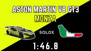 ACC Aston Martin V8 Vantage GT3 Monza | 1.46.8 Hotlap Acc Aston Martin Setup Monza
