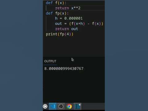 7 Line Derivative In Python - YouTube