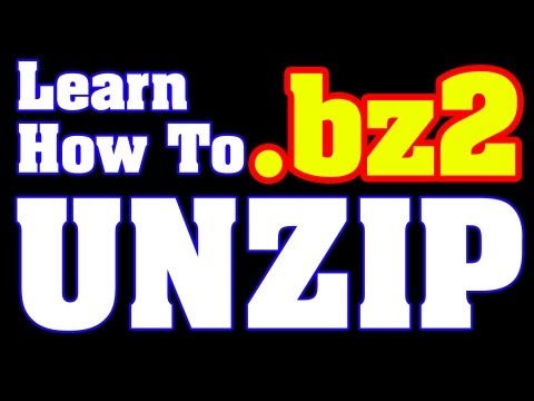 Open BZ2 Files - How-To Instructions