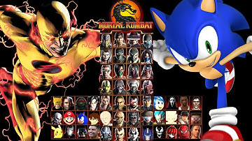 MORTAL KOMBAT 9 | FLASH REVERSE & SONIC | EXPERT TAG LADDER | GAMEPLAY (4K60FPS)