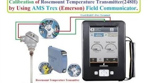 Temperature transmitter calibration (Rosemont) with hart communicator Emerson Trex .‎@AbsarParacha 