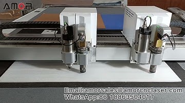 Cutting EPE Foam with Double Head Oscillating Knife Cutter