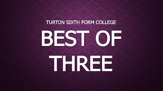 (2017) Turton Sixth Form:  Best of Three - T-Shirt Challenge