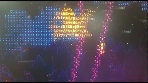 Big birds in the sky in ASCIIDENT game