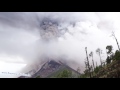 the eruption of the Fuego volcano on 5th May 2017