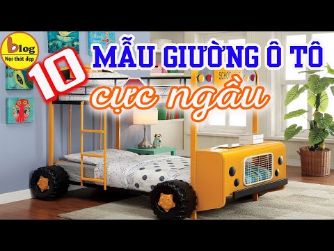 TOP 10 mẫu giường ngủ ô tô cho bé trai được yêu thích nhất