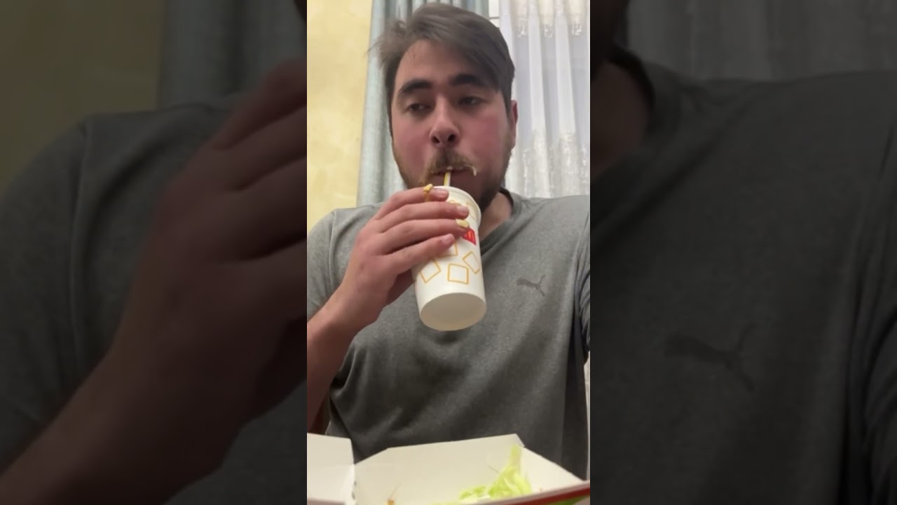 Chicken Big Mac in one bite 