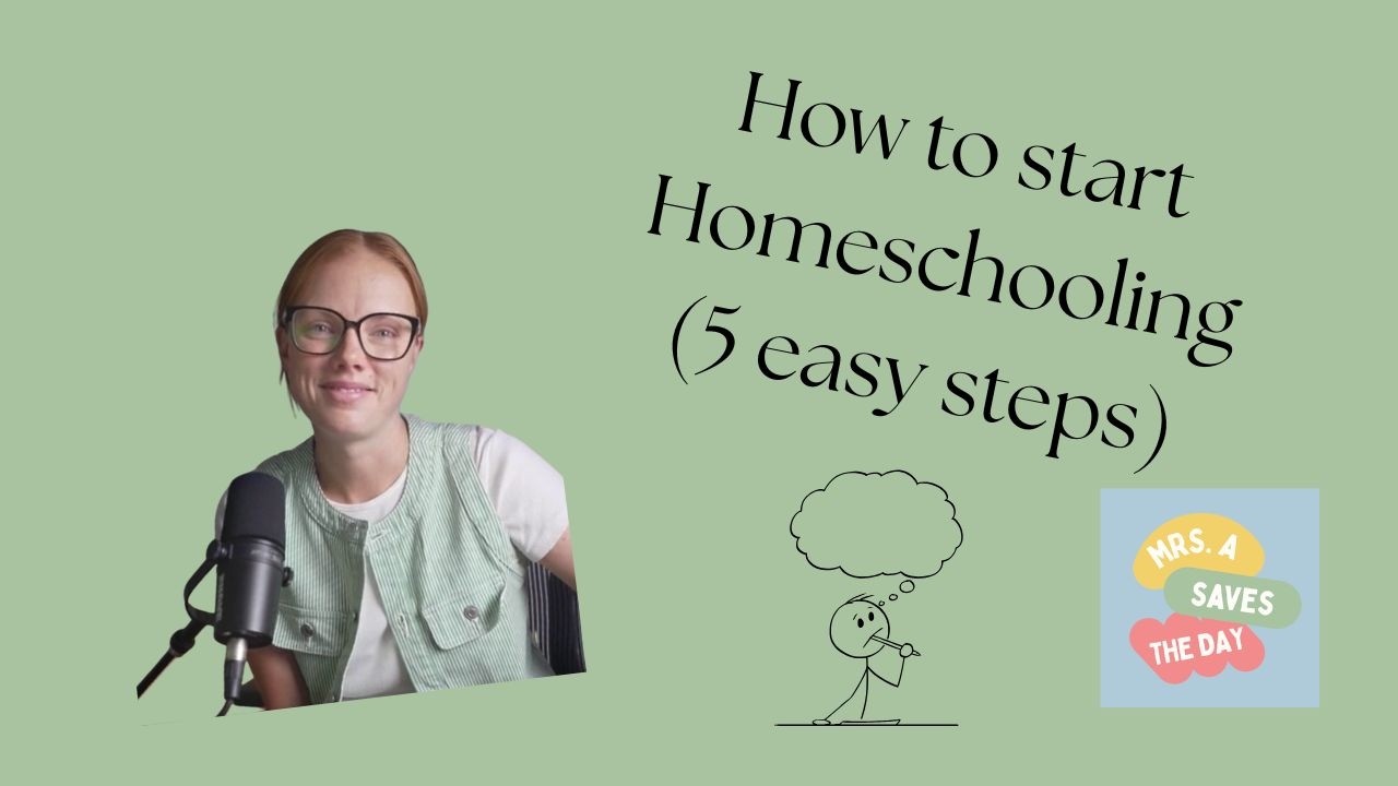 ⁣How to start Homeschooling (when you have no idea what you're doing)