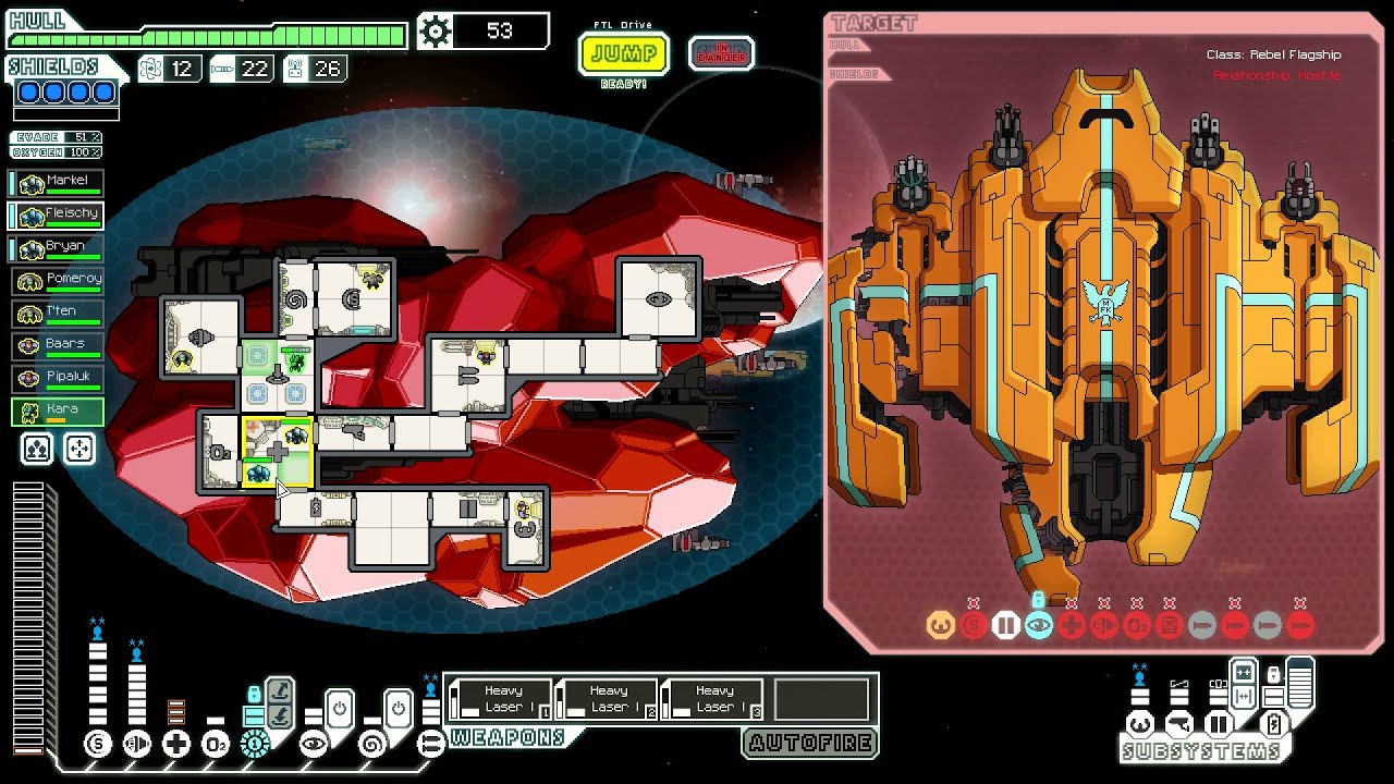 FTL - Rebel Flagship Fight - Crystal B