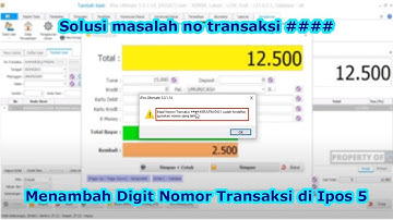 Menambah Digit Nomor Transaksi di Ipos 5