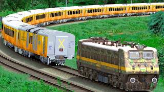 WAP4 SHUNT LHB TEJAS EXPRESS TRAIN | BUMPY RAILROAD | Train Simulator | Railwork | NTG GAMING screenshot 4