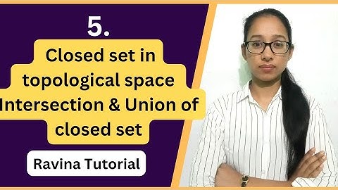 Closed set in Topological Space | Intersection & Union of Closed set | example | BSc/ MSc