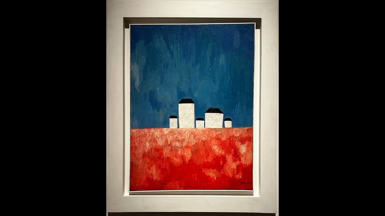 美術品鑑賞第504回【5 つ家の風景】カジミール・マレーヴィチーロシア