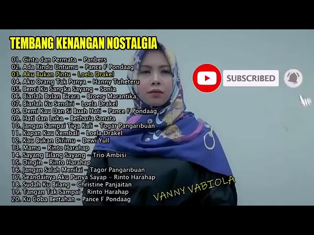 20 NOSTALGIA TEMBANG KENANGAN COVER BY VANNY VABIOLA   CINTA DAN PERMATA class=