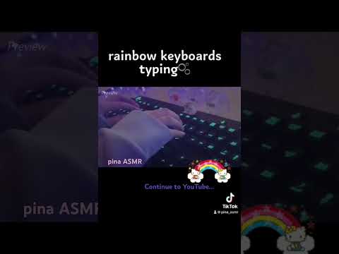 ASMR keyboard typing sounds 🌈作業用　本編はチャンネルへ😴 #asmr #keyboardasmr #typing