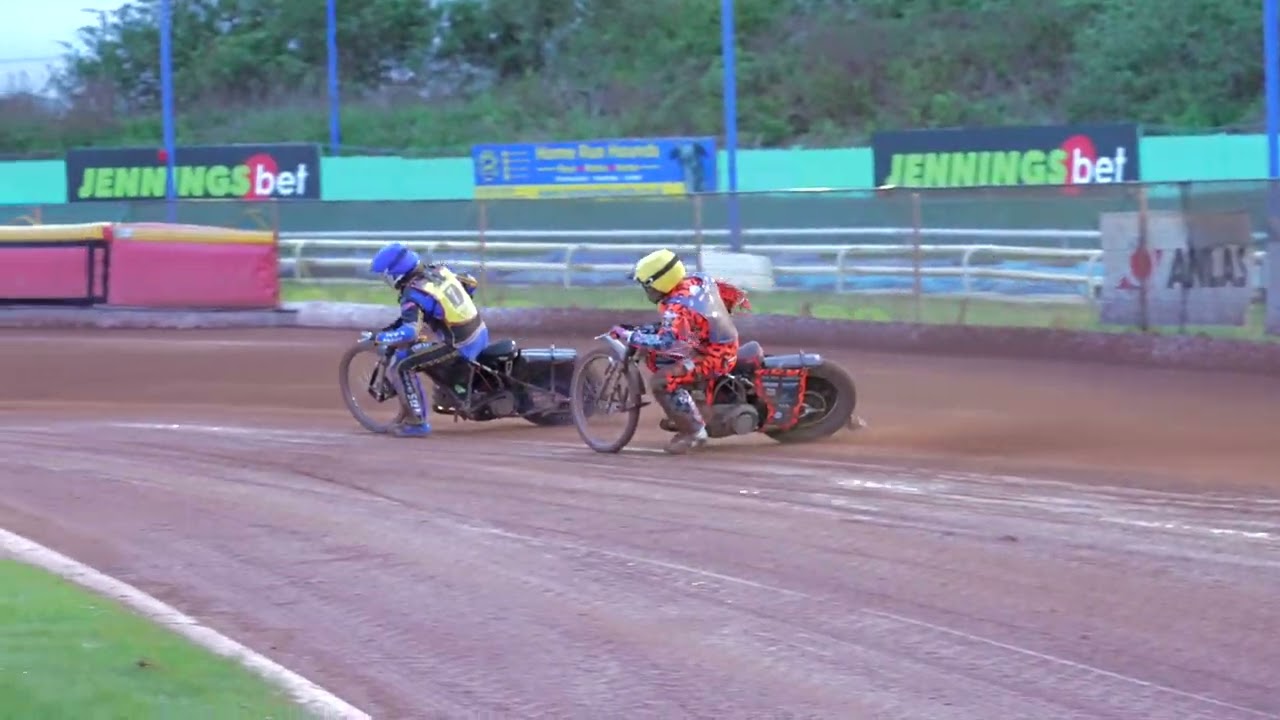 Speedway Copper Rushen Slow Mo Action King's Lynn Young Stars