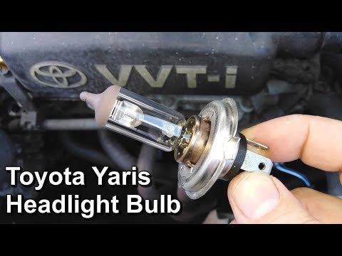 Replacing the Headlight Bulb on a Toyota Yaris