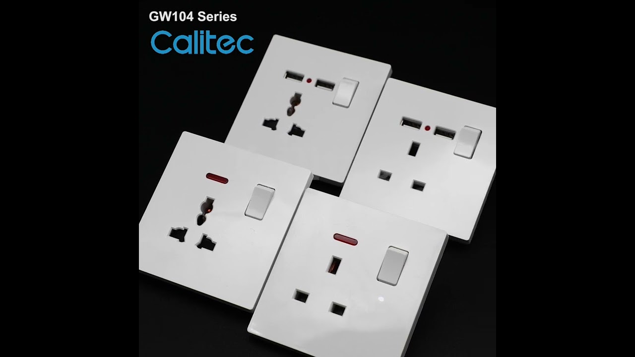 CALITEC SOCKET - G104 SERIES-WALL SWITCH SOCKETS MANUFACTURER