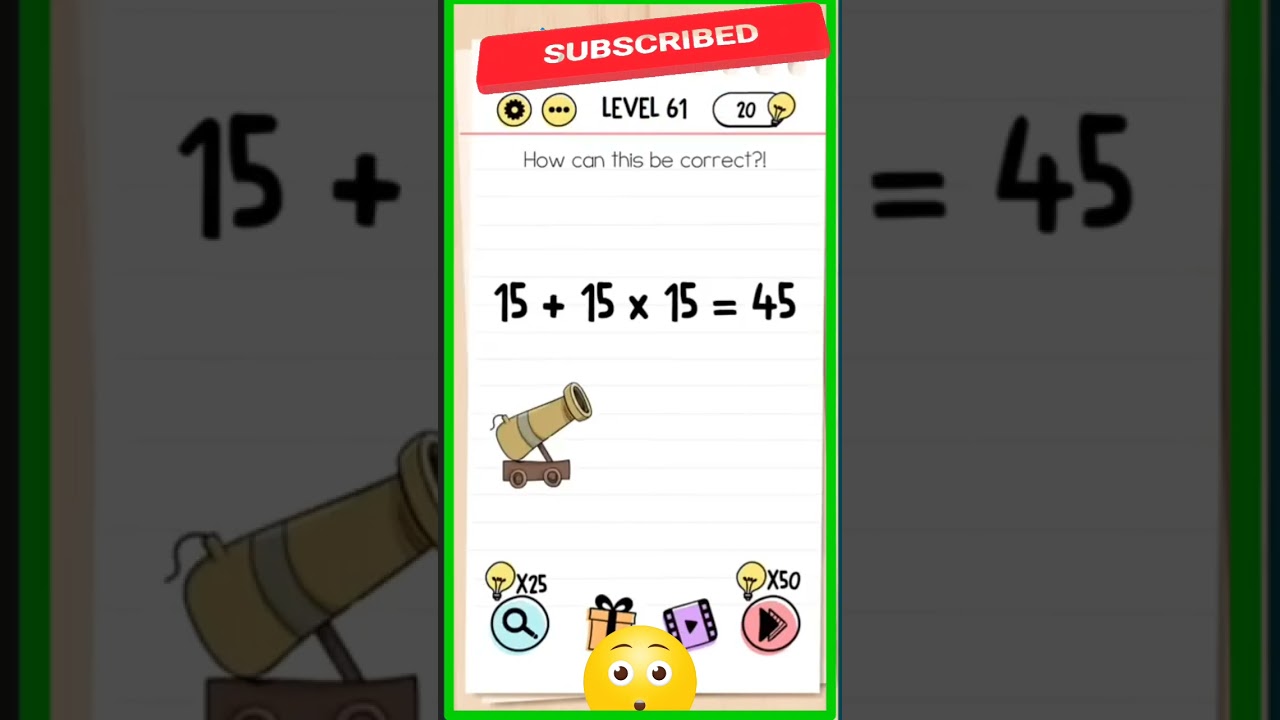 Brain Test Tricky Puzzle | How Can This Be Correct? | Level 61