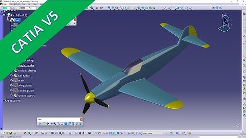 WW-109 Fighter Plane - part 7 - Final - Catia v5 Training - GSD