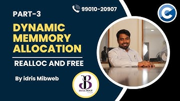 Dynamic memory allocation - Realloc and free()  -Idris Mibweb | C programming