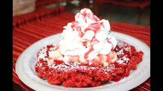 How To Make Red Velvet Funnel Cake