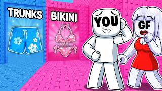 YOU GIRLS vs BOYS TOWER with OBSESSIVE GIRLFRIEND! (Roblox)