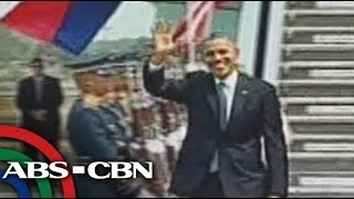 Obama arrives in Manila