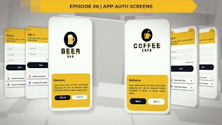 BEER BAR APP | CAFE APP - Ionic 5 UI - Ep 6 - Auth Screens | Welcome, Login & Signup Screens screenshot 2