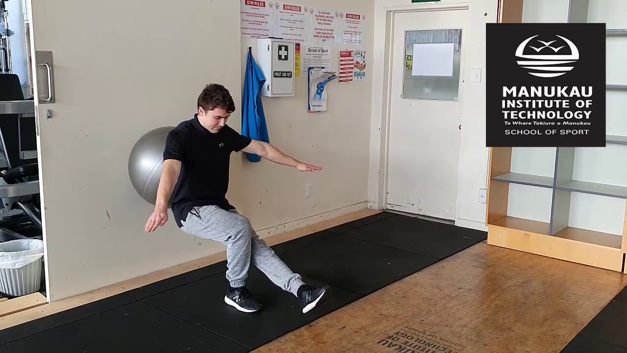 Swiss Ball Single Leg Squat - YouTube