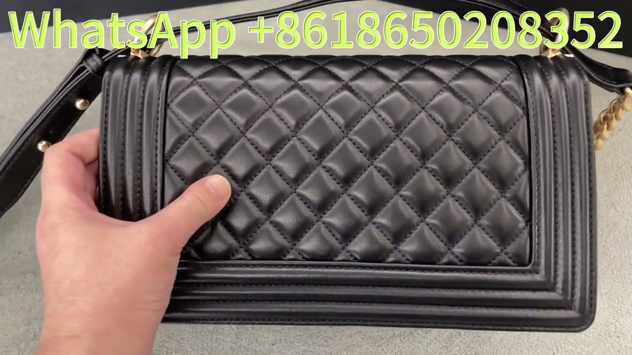 Unboxing Chanel Medium Boy Bag | Black Quilted Caviar Aged Gold Luxury Icon!