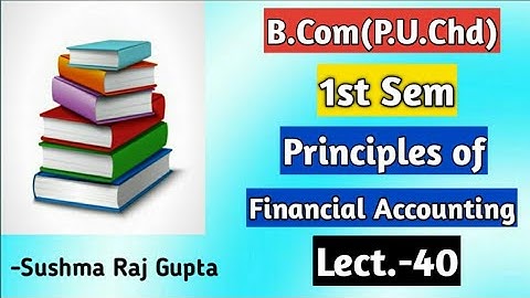 Royalty-3/Principles Of Financial Accounting/B.Com-1st Sem/PU.Chd/Other Uni