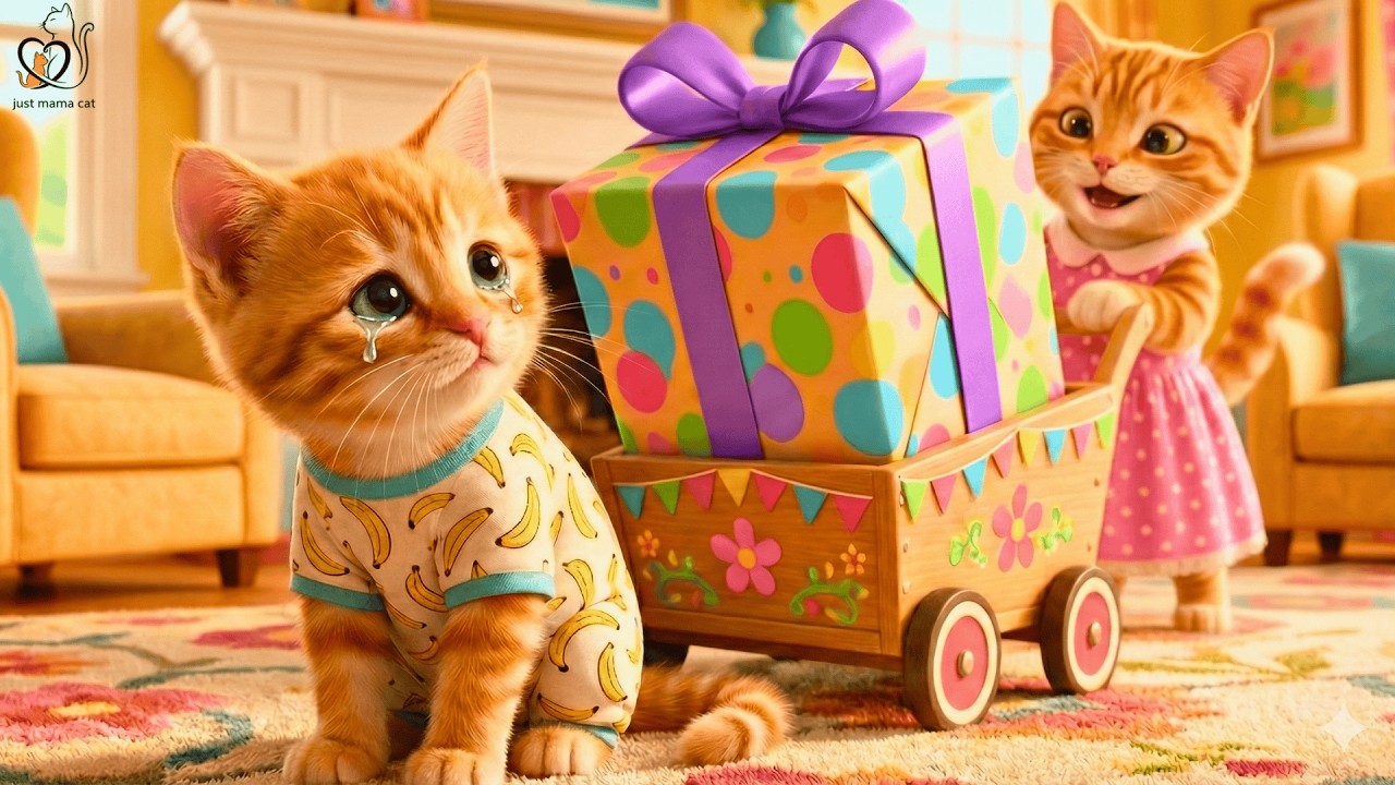 Ginger Kitten Begged for the UNAFFORDABLE Toy - Mama Cat Risked Everything to Get It! 😲